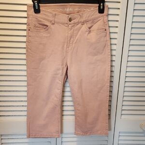 Rafaella Dusty Pink Cropped Straight Jeans